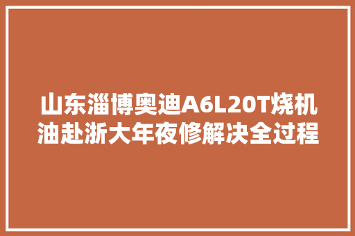 山东淄博奥迪A6L20T烧机油赴浙大年夜修解决全过程多图精彩