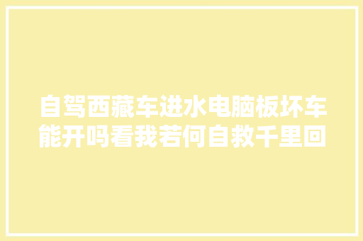 自驾西藏车进水电脑板坏车能开吗看我若何自救千里回拉萨。
