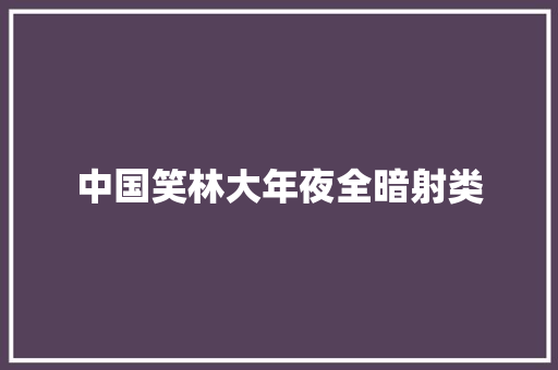 中国笑林大年夜全暗射类