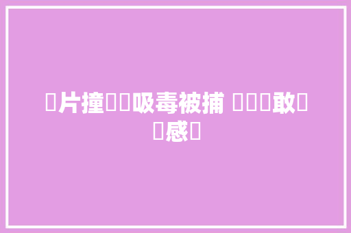 發片撞舊愛吸毒被捕 蕭亞軒敢傷變感傷 休闲娱乐
