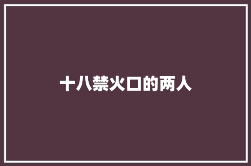 十八禁火口的两人