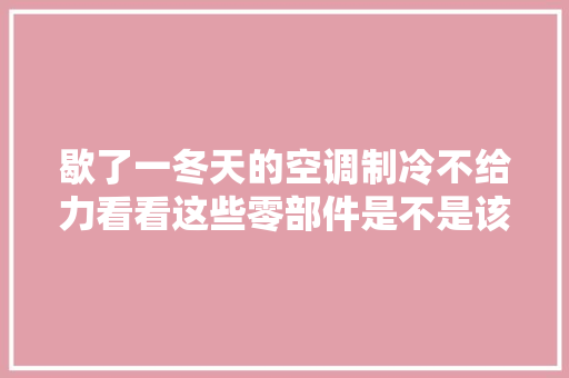 歇了一冬天的空调制冷不给力看看这些零部件是不是该保养了