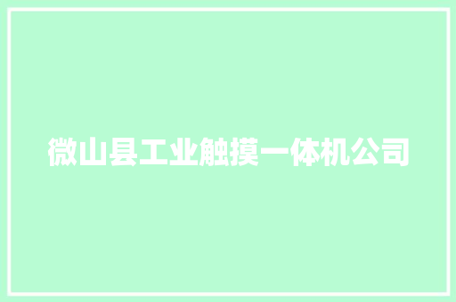 微山县工业触摸一体机公司