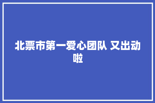 北票市第一爱心团队 又出动啦