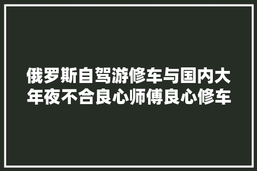 俄罗斯自驾游修车与国内大年夜不合良心师傅良心修车