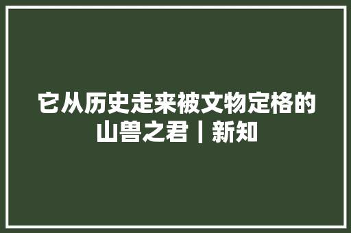 它从历史走来被文物定格的山兽之君｜新知