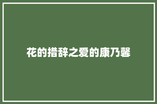 花的措辞之爱的康乃馨 休闲娱乐