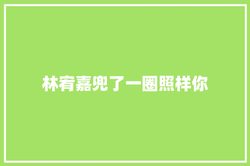 林宥嘉兜了一圈照样你