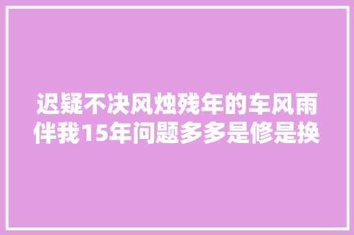 迟疑不决风烛残年的车风雨伴我15年问题多多是修是换