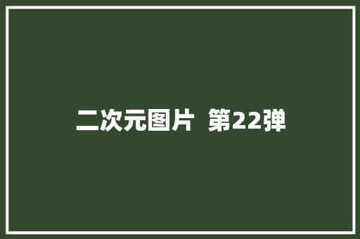 二次元图片  第22弹