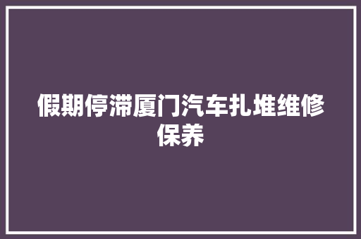 假期停滞厦门汽车扎堆维修保养 汽车知识