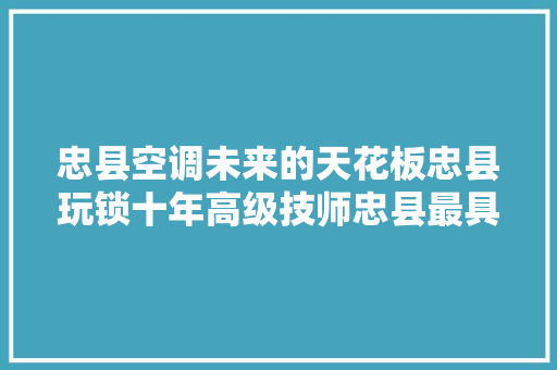 忠县空调未来的天花板忠县玩锁十年高级技师忠县最具性
