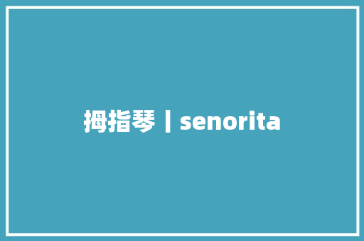 拇指琴丨senorita
