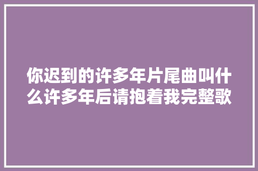 你迟到的许多年片尾曲叫什么许多年后请抱着我完整歌词