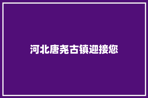 河北唐尧古镇迎接您