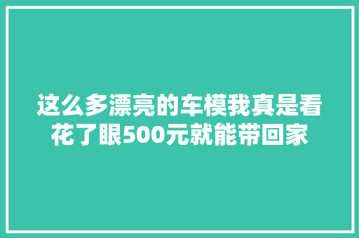 这么多漂亮的车模我真是看花了眼500元就能带回家