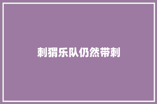 刺猬乐队仍然带刺