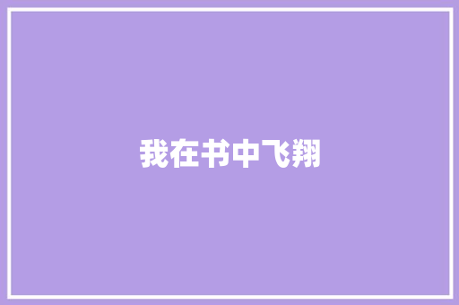 我在书中飞翔