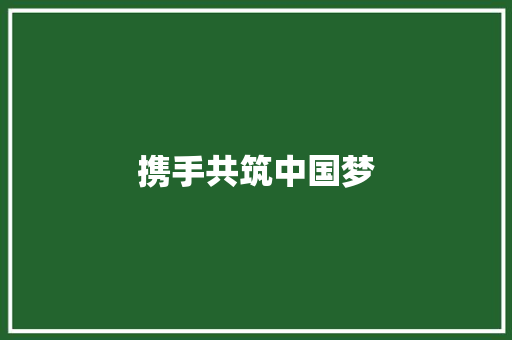 携手共筑中国梦