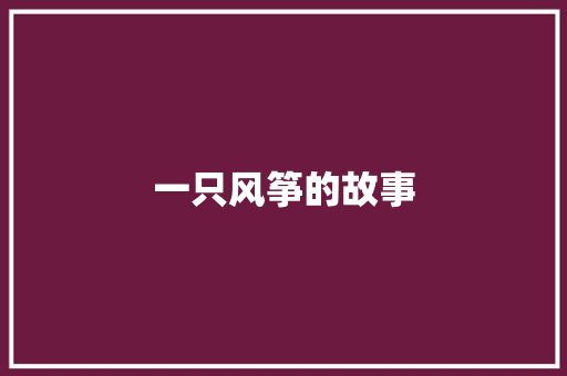 一只风筝的故事