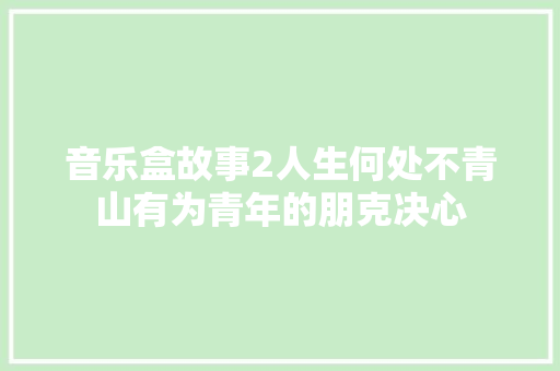 音乐盒故事2人生何处不青山有为青年的朋克决心