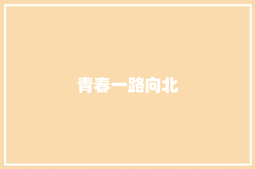 青春一路向北
