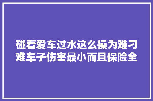 碰着爱车过水这么操为难刁难车子伤害最小而且保险全陪
