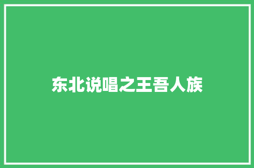 东北说唱之王吾人族
