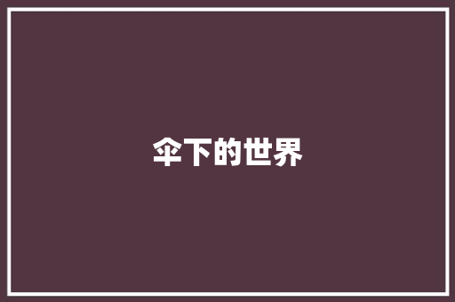 伞下的世界