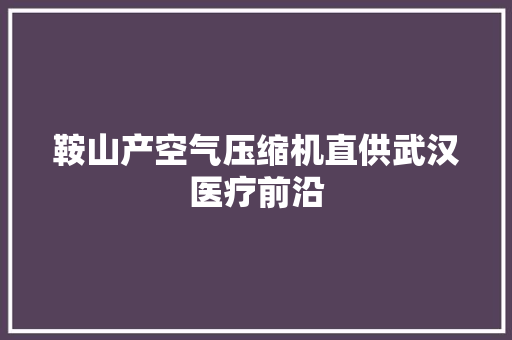 鞍山产空气压缩机直供武汉医疗前沿