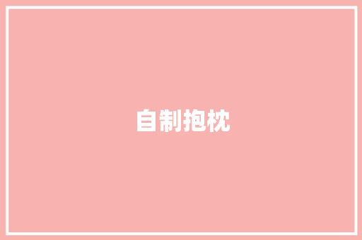 自制抱枕