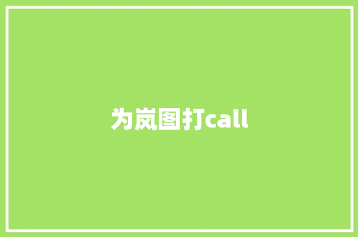 为岚图打call