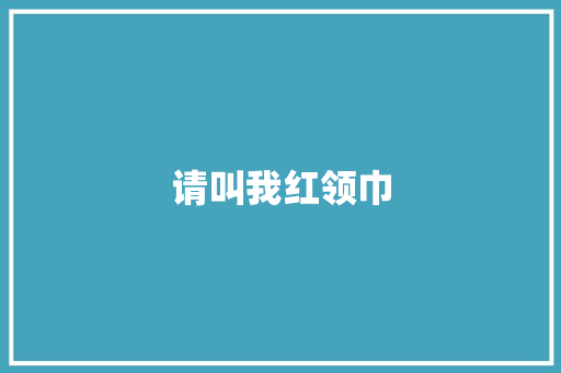 请叫我红领巾