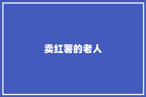 卖红薯的老人