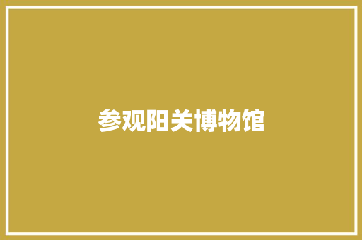 参观阳关博物馆