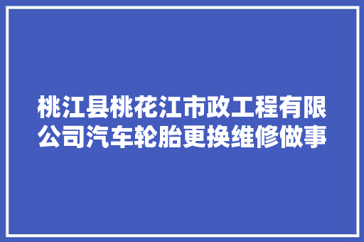 桃江县桃花江市政工程有限公司汽车轮胎更换维修做事采购竞价通知书记
