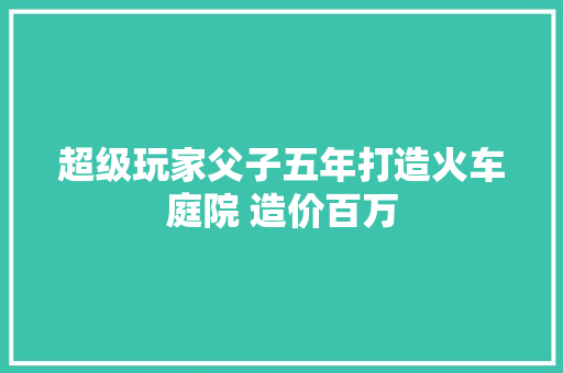 超级玩家父子五年打造火车庭院 造价百万