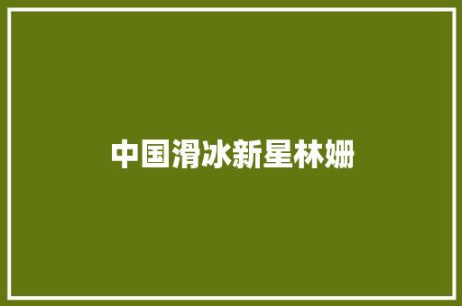 中国滑冰新星林姗