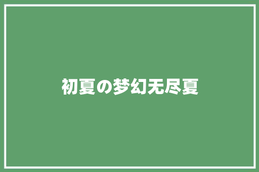 初夏の梦幻无尽夏