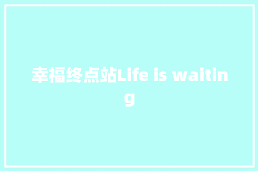 幸福终点站Life is waiting