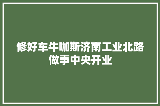 修好车牛咖斯济南工业北路做事中央开业
