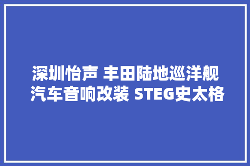 深圳怡声 丰田陆地巡洋舰 汽车音响改装 STEG史太格K401功放