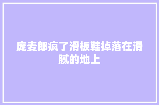庞麦郎疯了滑板鞋掉落在滑腻的地上