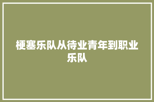 梗塞乐队从待业青年到职业乐队
