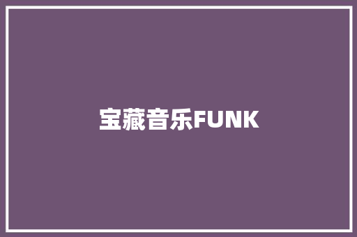 宝藏音乐FUNK