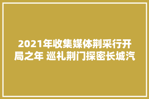 2021年收集媒体荆采行开局之年 巡礼荆门探密长城汽车荆门整车工厂