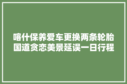 喀什保养爱车更换两条轮胎国道贪恋美景延误一日行程。