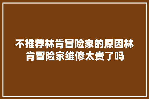 不推荐林肯冒险家的原因林肯冒险家维修太贵了吗