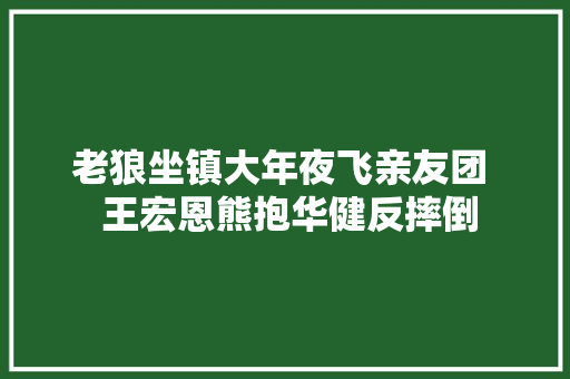 老狼坐镇大年夜飞亲友团  王宏恩熊抱华健反摔倒