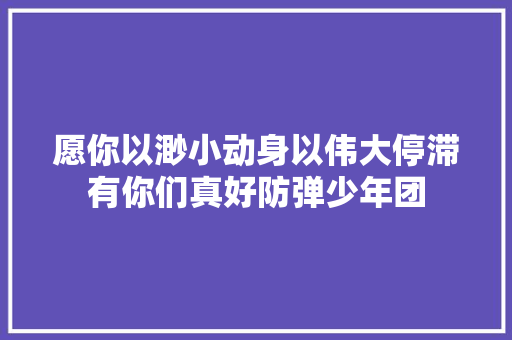 愿你以渺小动身以伟大停滞有你们真好防弹少年团
